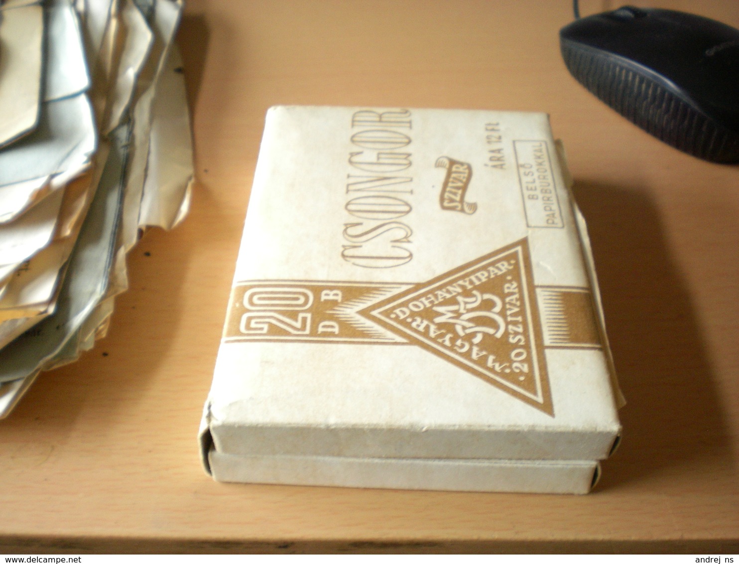 The Old Full Cigars Cardboard Box  Magyar Dohanyipar 20 Szivar Csongor Szivar  20 Pieces - Altri & Non Classificati