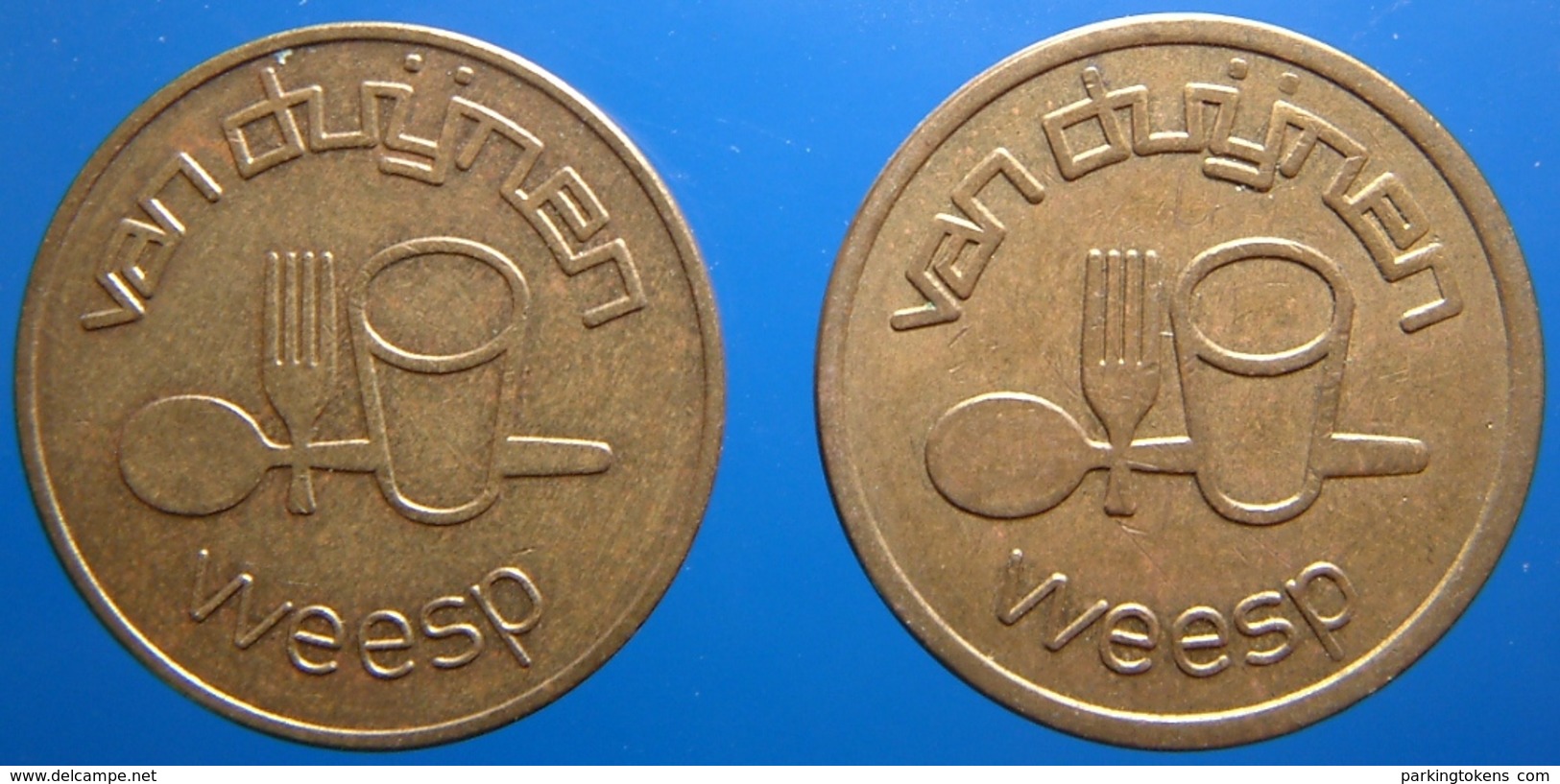 KB118-2a - VAN DUIJNEN WEESP - Weesp - B 22.0mm - Koffie Machine Penning - Coffee Machine Token - Profesionales/De Sociedad