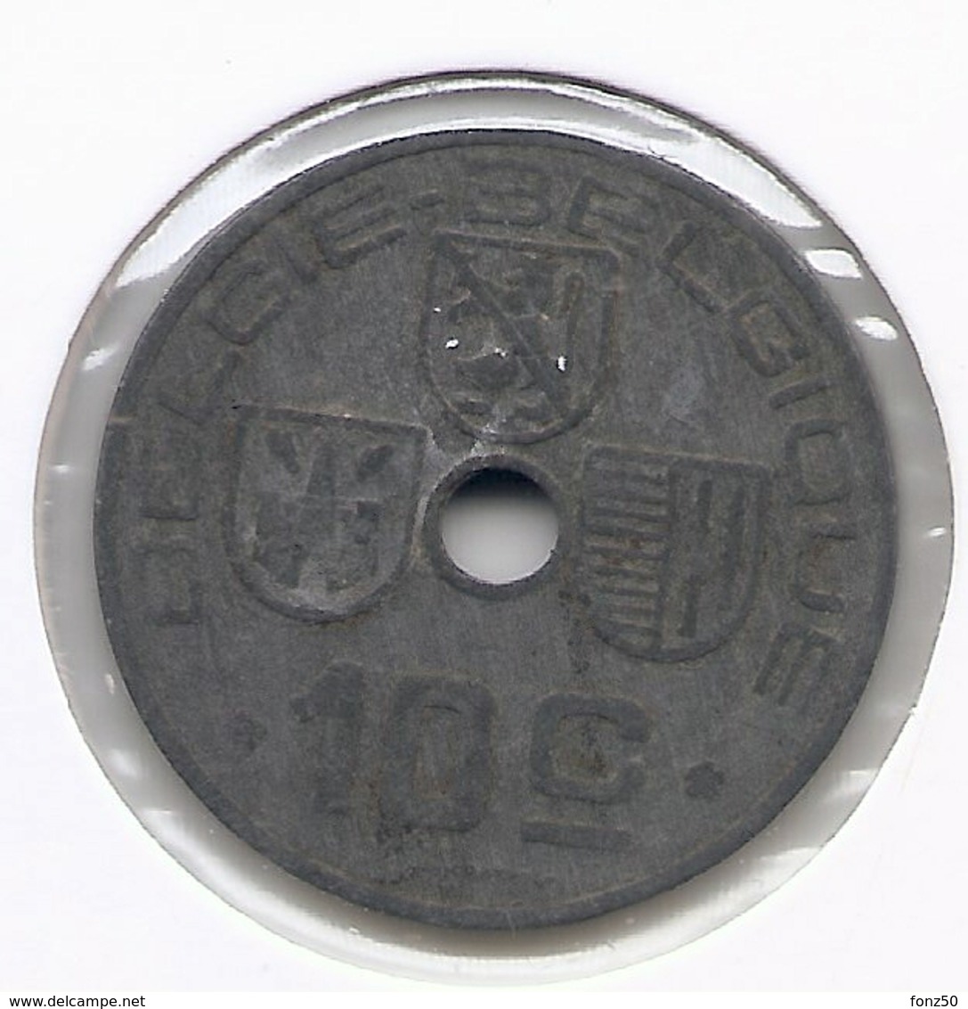 LEOPOLD III * 10 Cent 1944 Vlaams/frans * Nr 5422 - 10 Centesimi