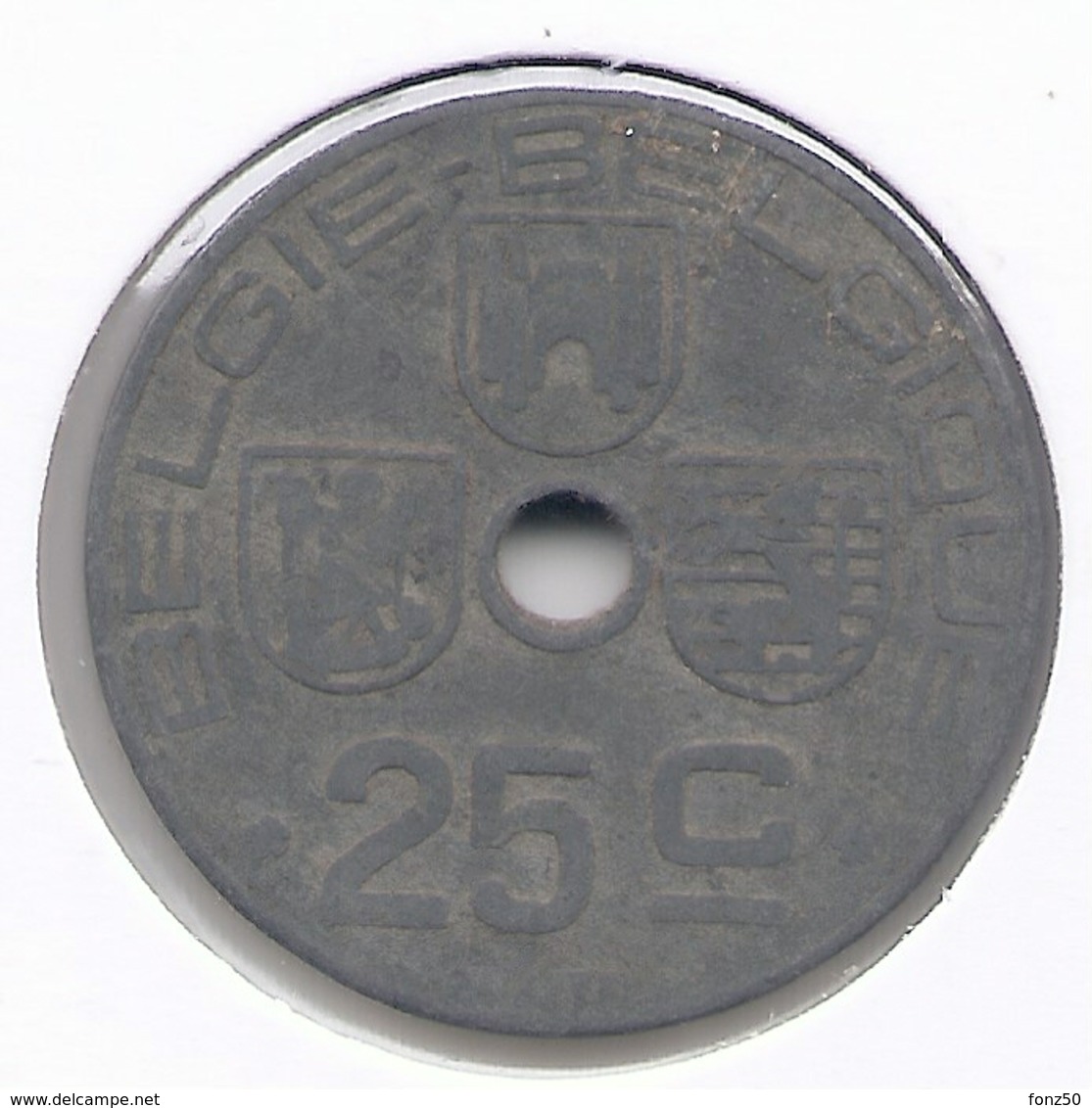 LEOPOLD III * 25 Cent 1942 Vlaams/frans * Nr 5402 - 25 Cent