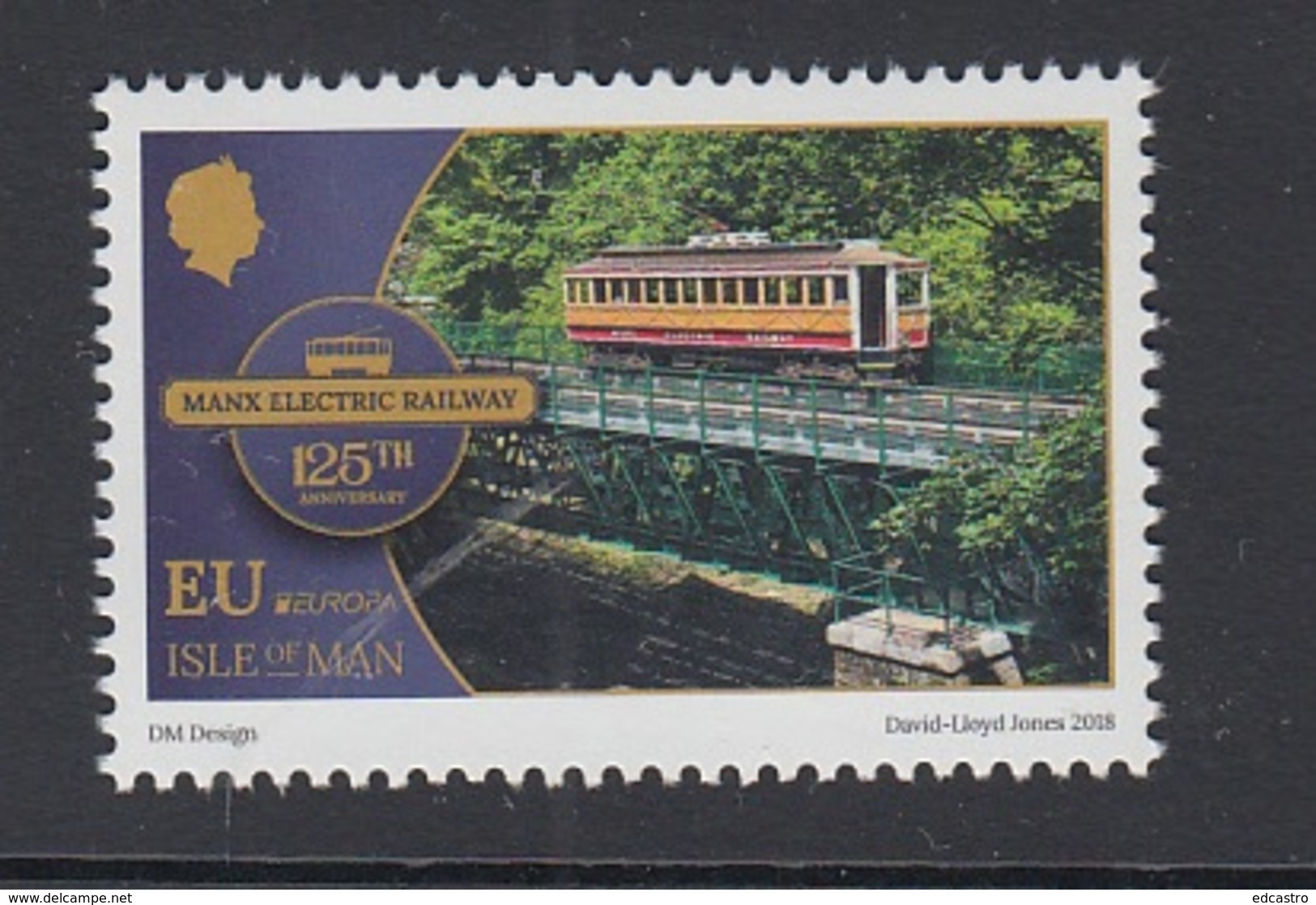 1.- ISLE OF MAN 2018 EUROPA 2018 BRIDGES - ELECTRIC RAILWAY - Isla De Man