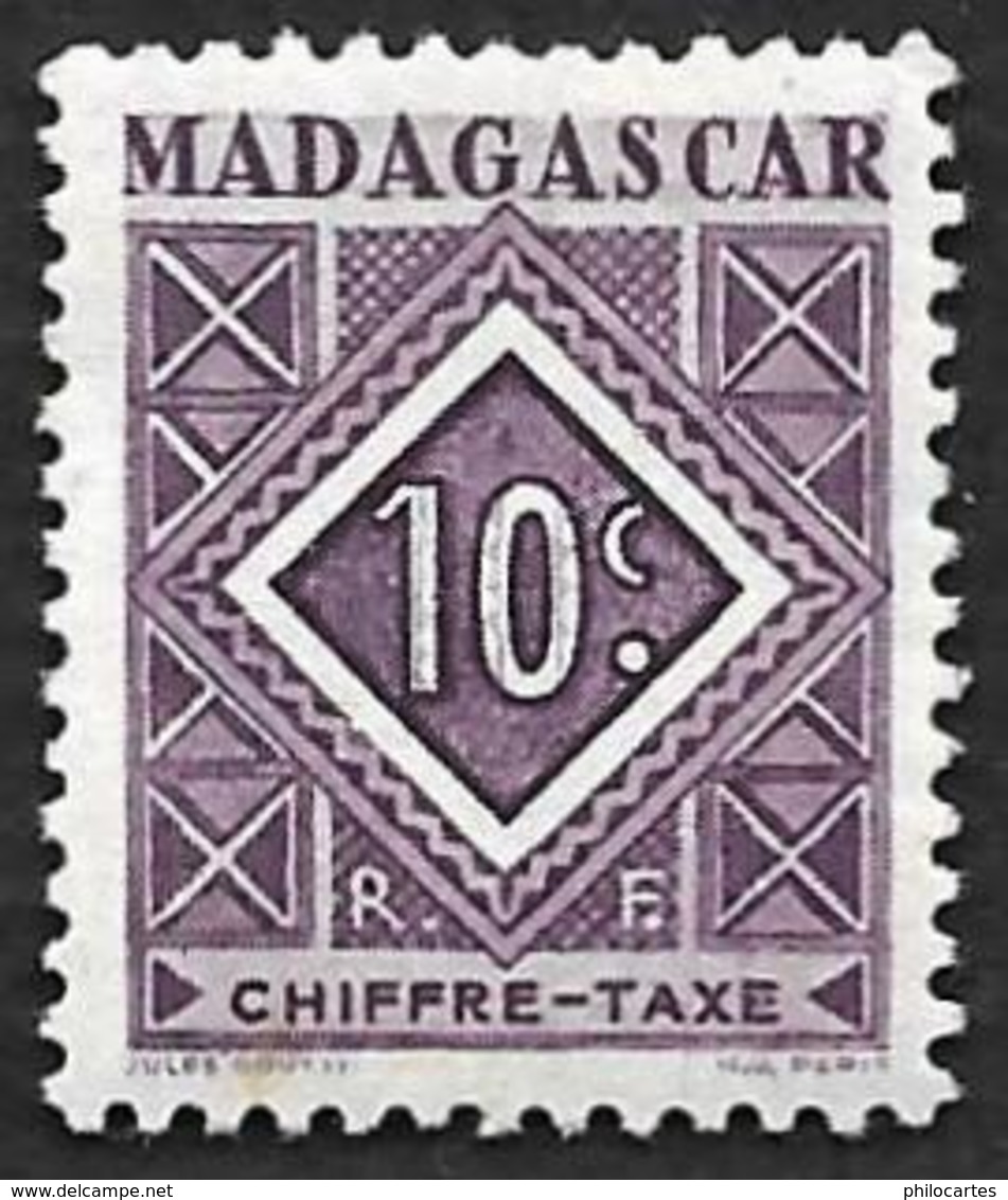 MADAGASCAR  1947  - Taxe 31 -  NEUF** - Portomarken