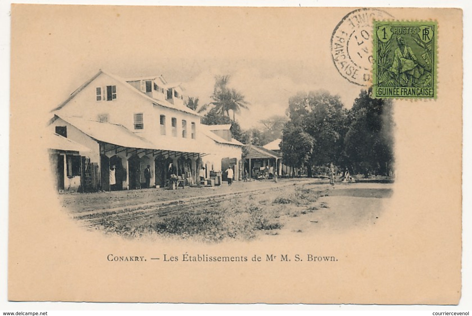 CPA - CONAKRY (Guinée) - Les Etablissements De M.S. Brown - Guinea Francese