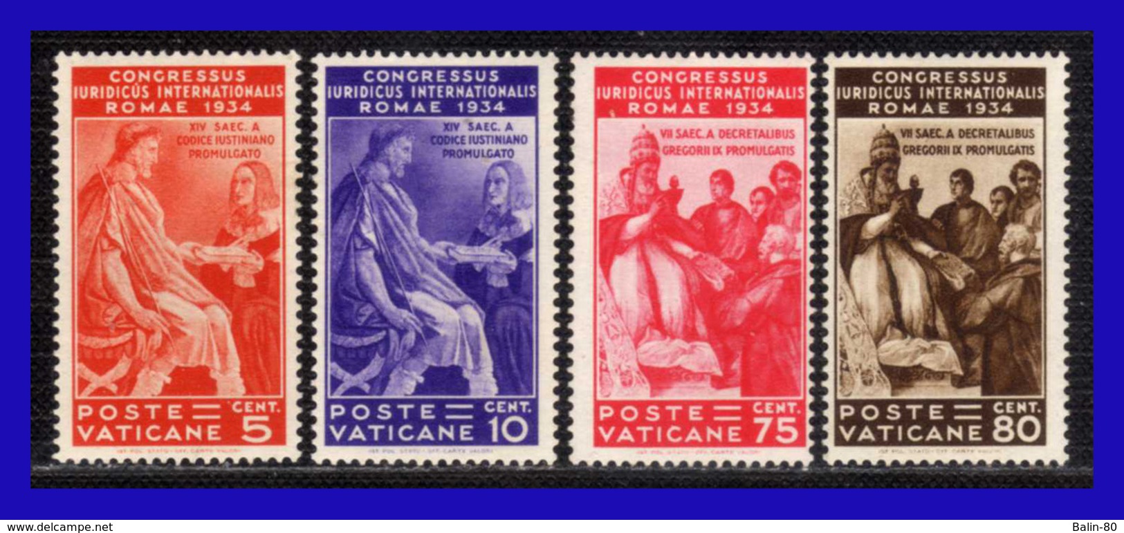 1935 - Vaticano - Sc. 41 - 42 - 44 - 45 - MNH - VA- 225 - Nuevos