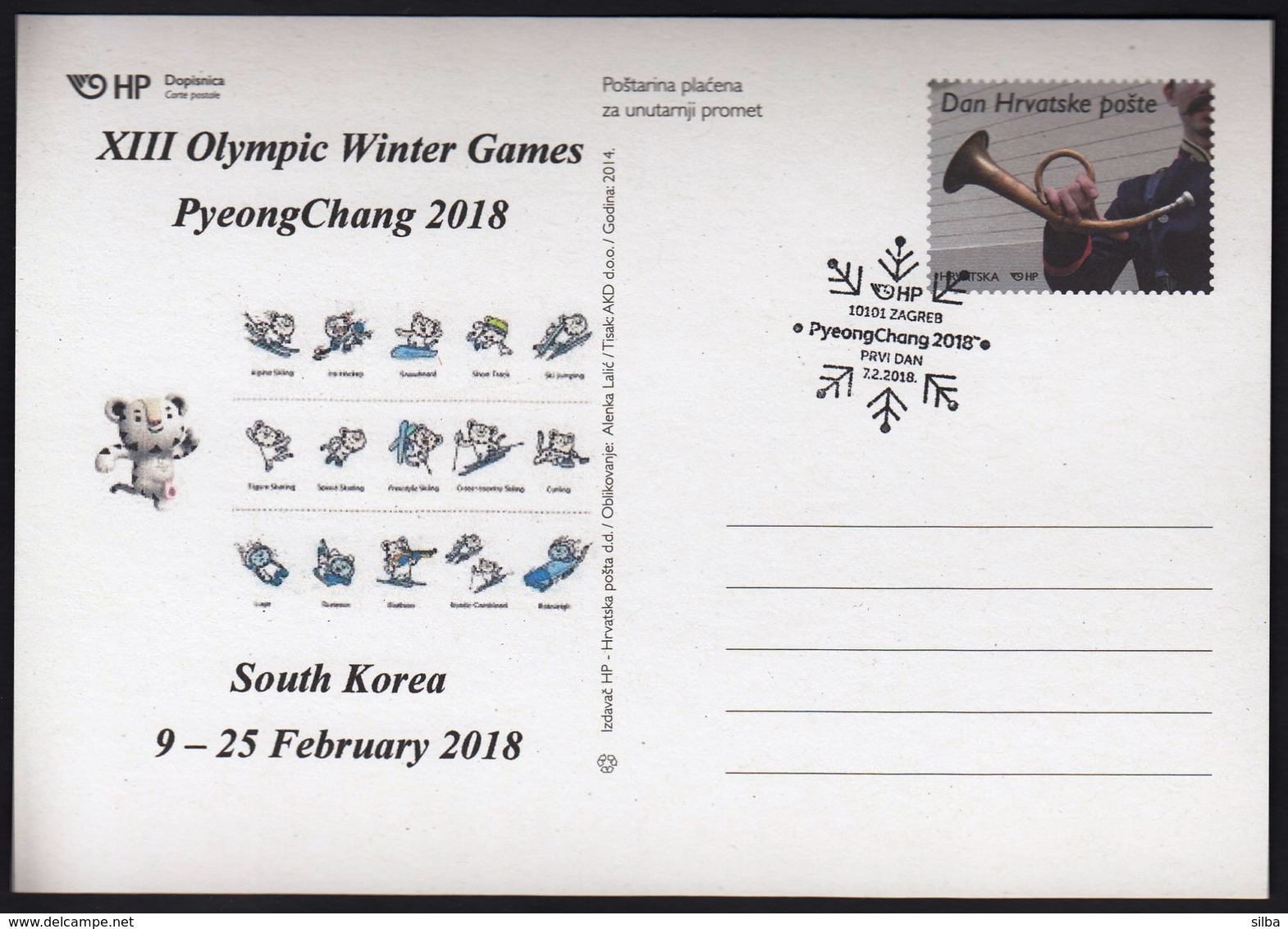 Croatia Zagreb 2018 / XIII Olympic Winter Games PyeongChang, South Korea - Inverno 2018 : Pyeongchang