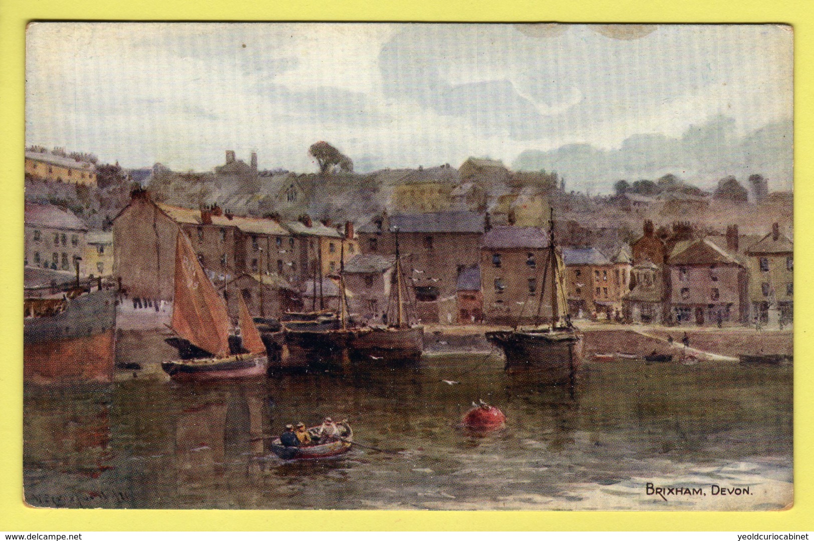 Devon - Brixham, Harbour - Lot Of 2 J. Salmon 2269 & 3268 Postcards - Other & Unclassified