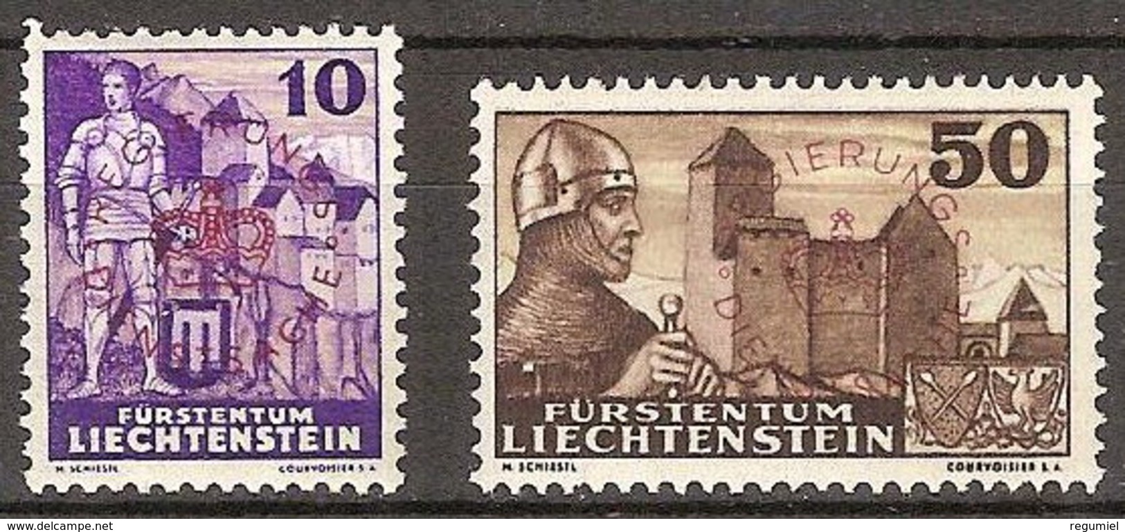 Liechtenstein Servicio 20/21 **  MNH. 1937 - Aéreo