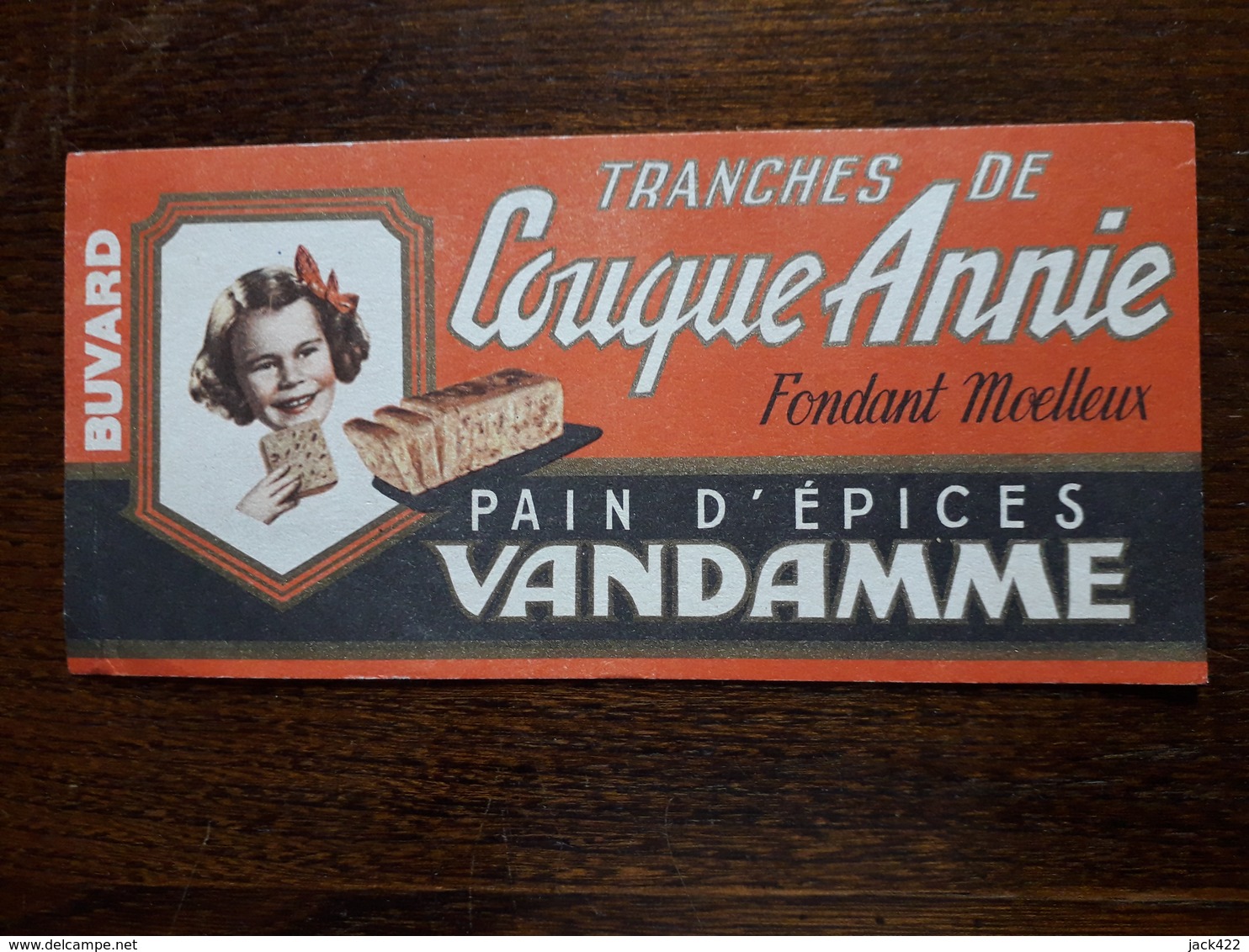 L18/78 Buvard. Pain D'épices Vandamme - Pain D'épices