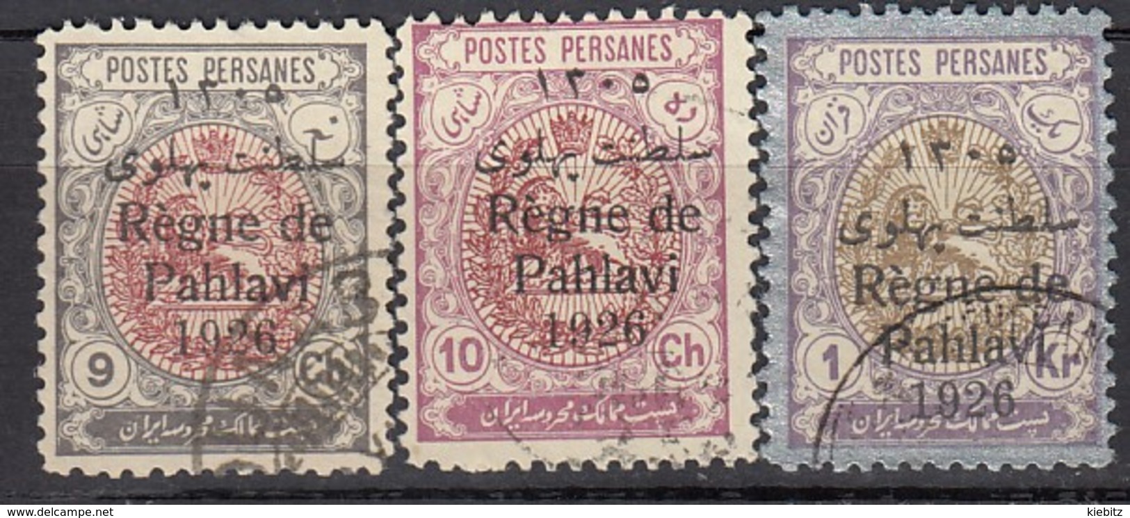 IRAN 1926 - MiNr: 518 - 533   Lot 3x Used - Iran