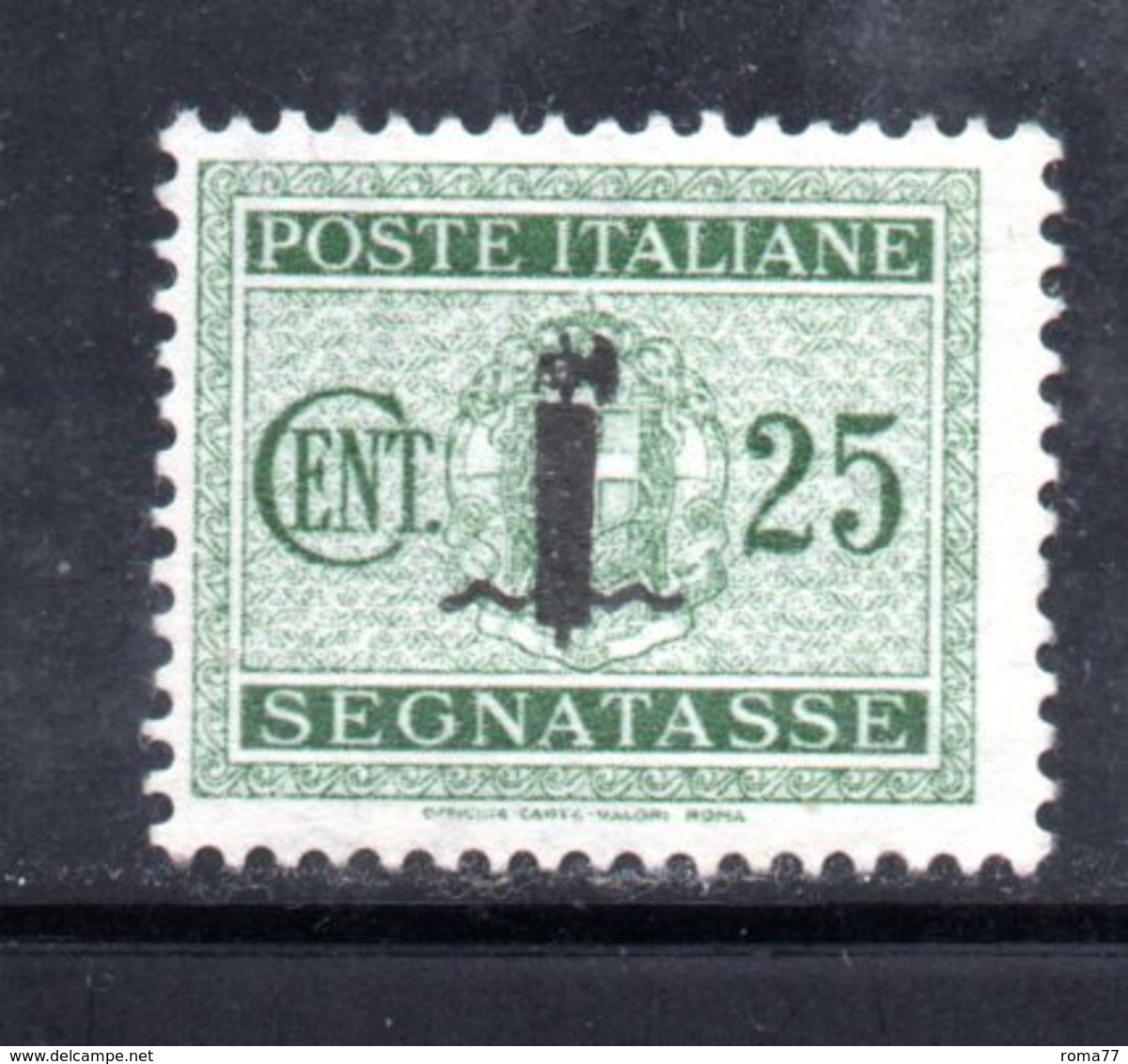 RSI192 - GNR 1944 ,  Segnatasse 25 Centesimi Soprastampato  **  MNH. - Impuestos