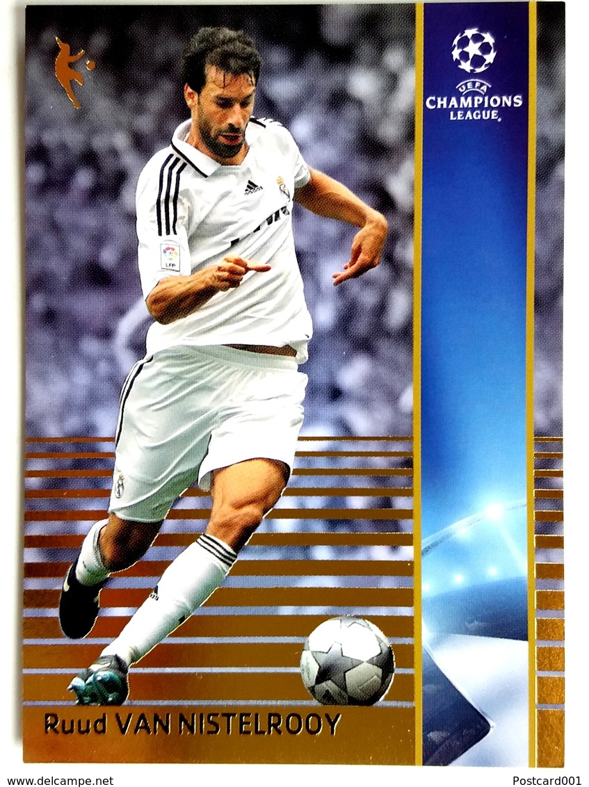 Ruud Van Nistelrooy (NED) Team Real Madrid (ESP) - Official Trading Card Champions League 2008-2009, Panini Italy - Singles (Simples)