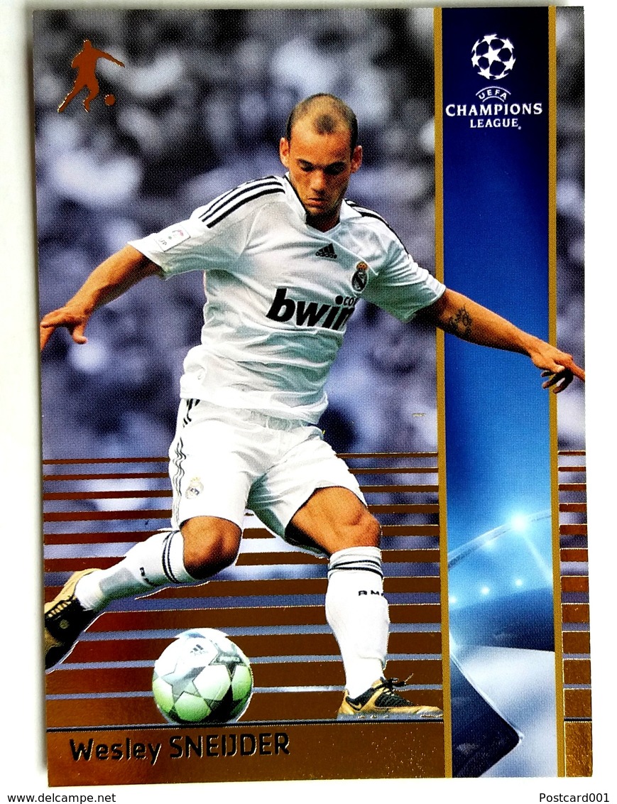 Wesley Sneijder (NED) Team Real Madrid (ESP) - Official Trading Card Champions League 2008-2009, Panini Italy - Singles