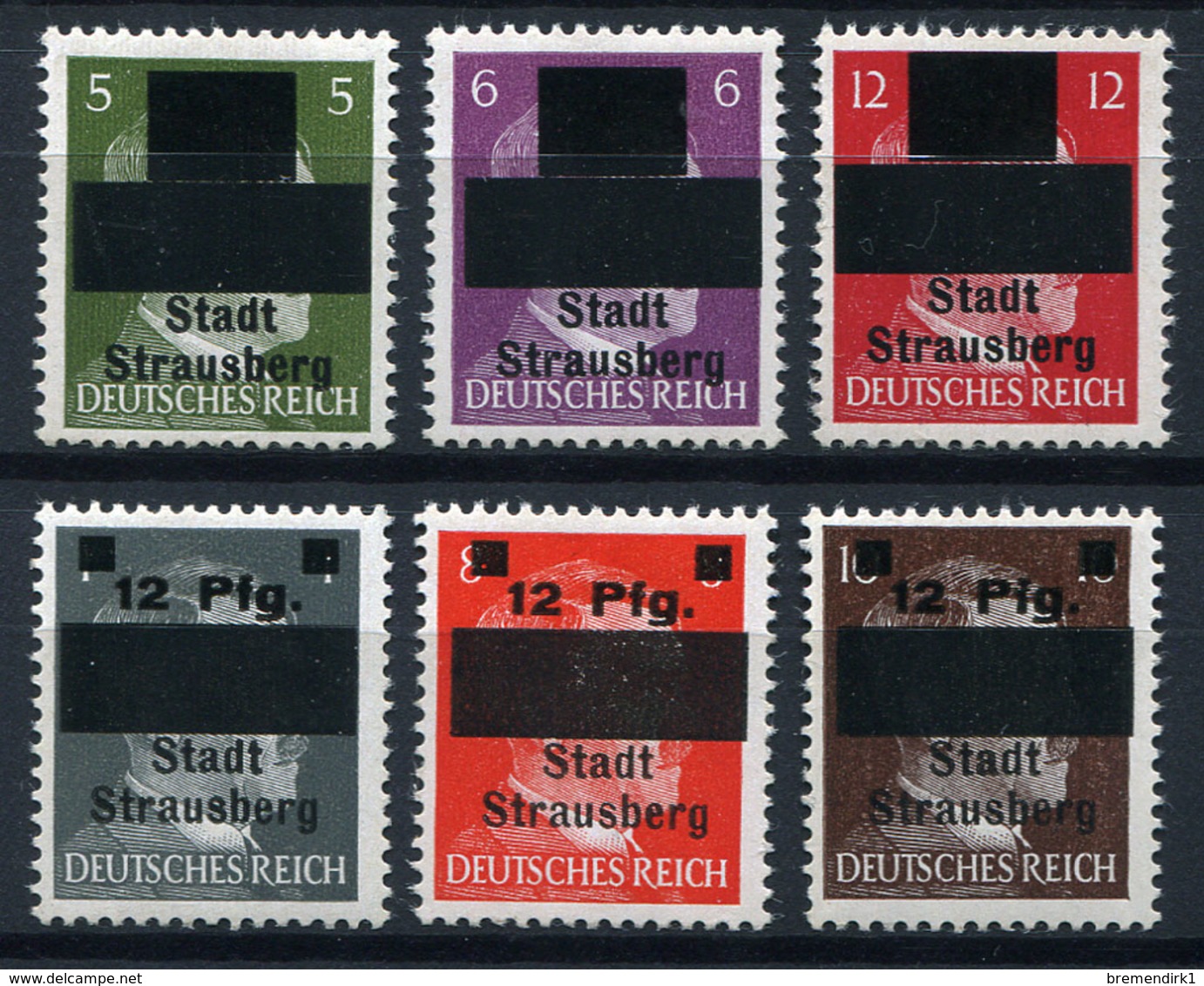 43392) LOKALAUSGABEN Strausberg # 1-6 Postfrisch Aus 1945, 200.- € - Sonstige & Ohne Zuordnung