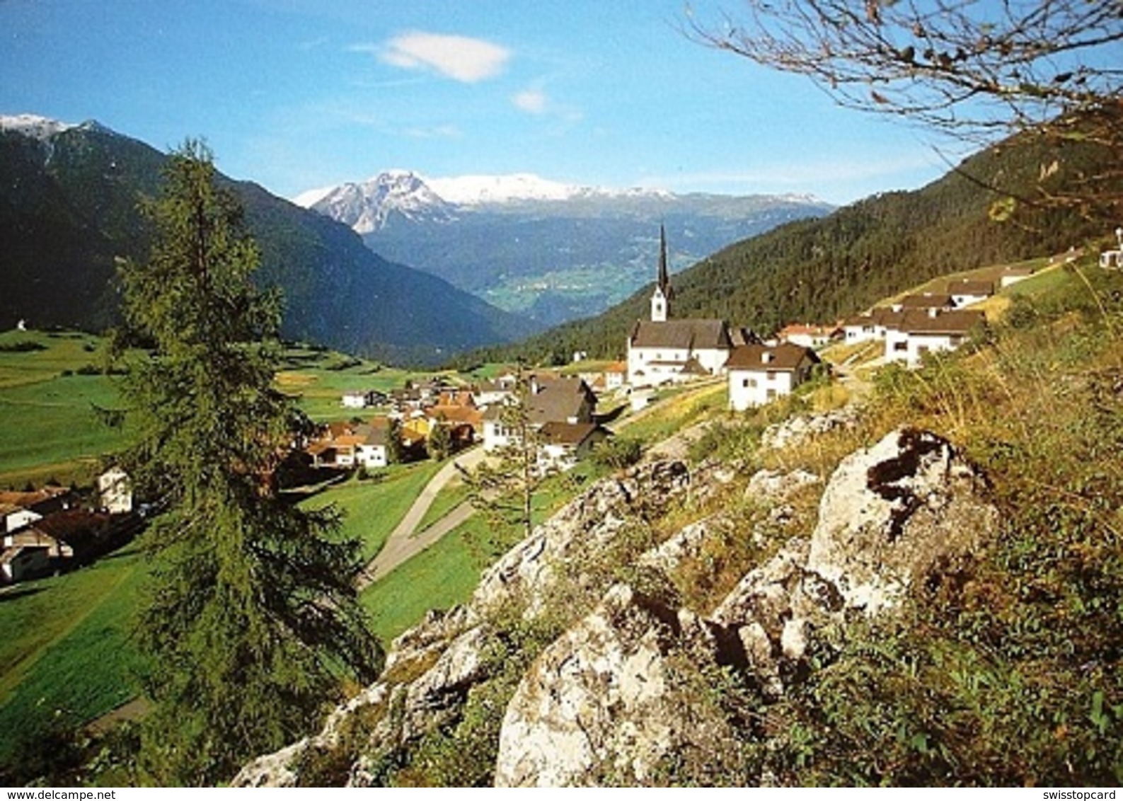 ALVANEU-DORF Albulatal Mit Piz Toissa - Alvaneu