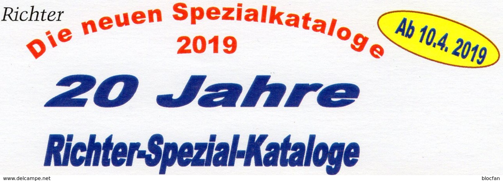 DDR 2019 Katalog Teil 3 SMH RICHTER Neu 25€ Sonder-Markenhefte+Abarten Booklets And Error Special Catalogue Germany - Catalogi