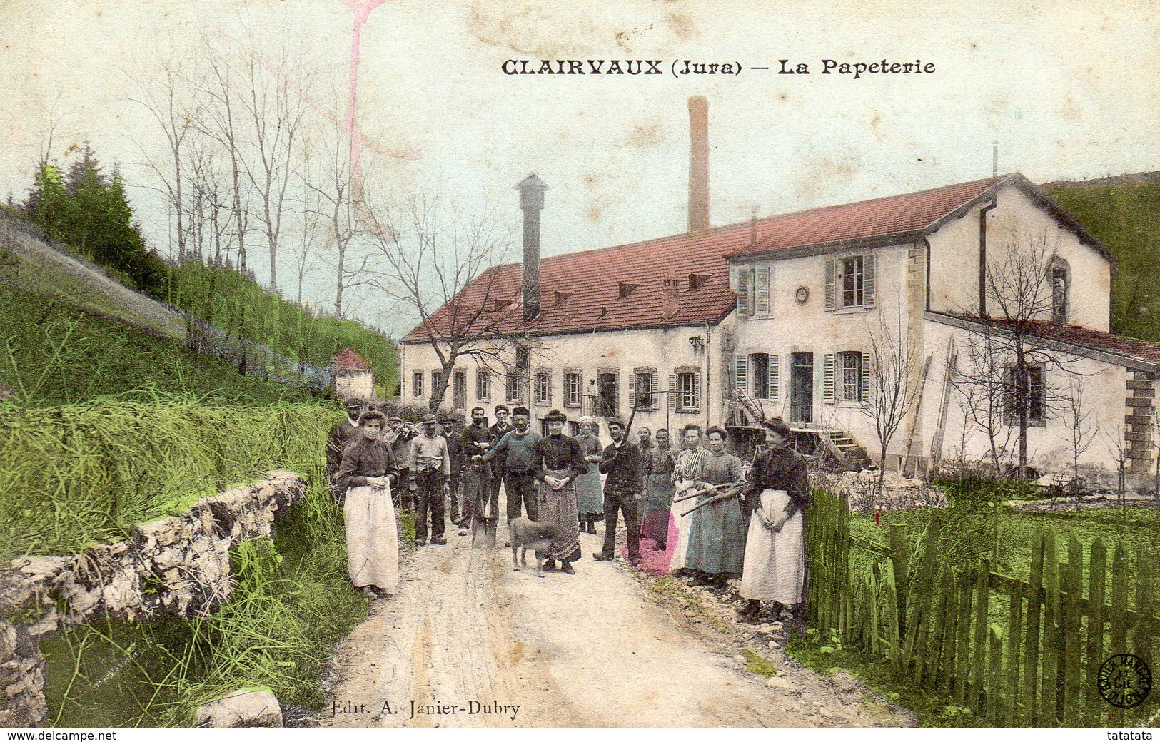 39 JURA CLAIRVAUX LA PAPETERIE COLORISEE ANIMEE - Clairvaux Les Lacs