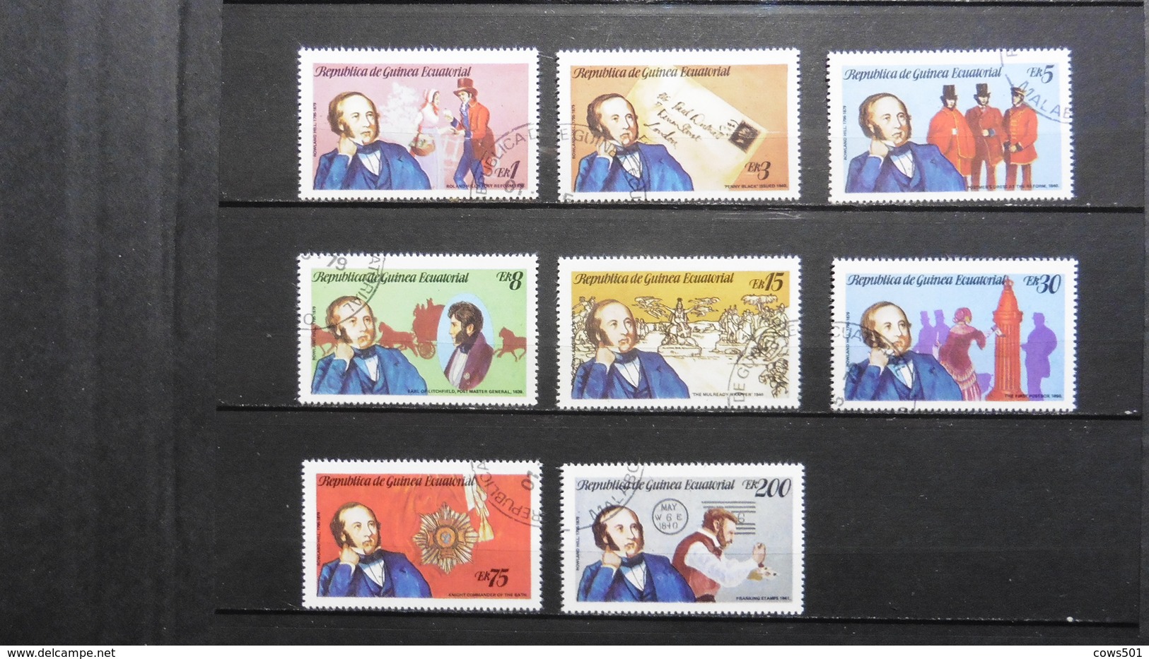 Afrique > Guinée Equatoriale :série  :8 Timbres Oblitérés De 1979 - Äquatorial-Guinea