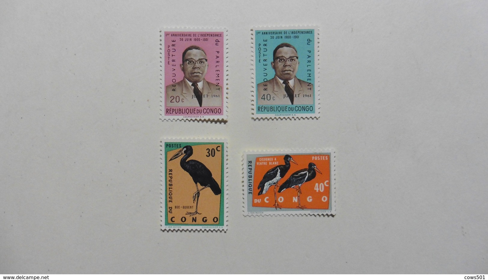 Afrique > Congo - Kinshasa > Congo Belge : 4 Timbres Neufs - Verzamelingen