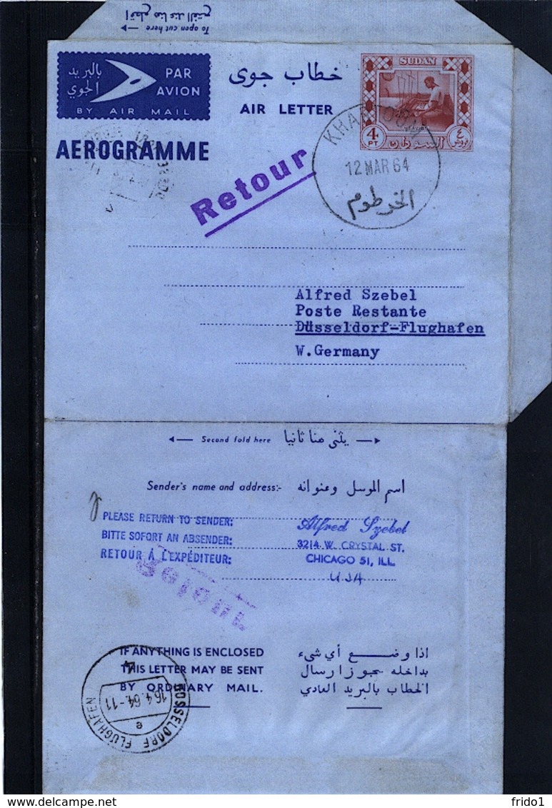 Sudan  1964 Aerogramme / Air Letter Fine Used - Sudan (1954-...)