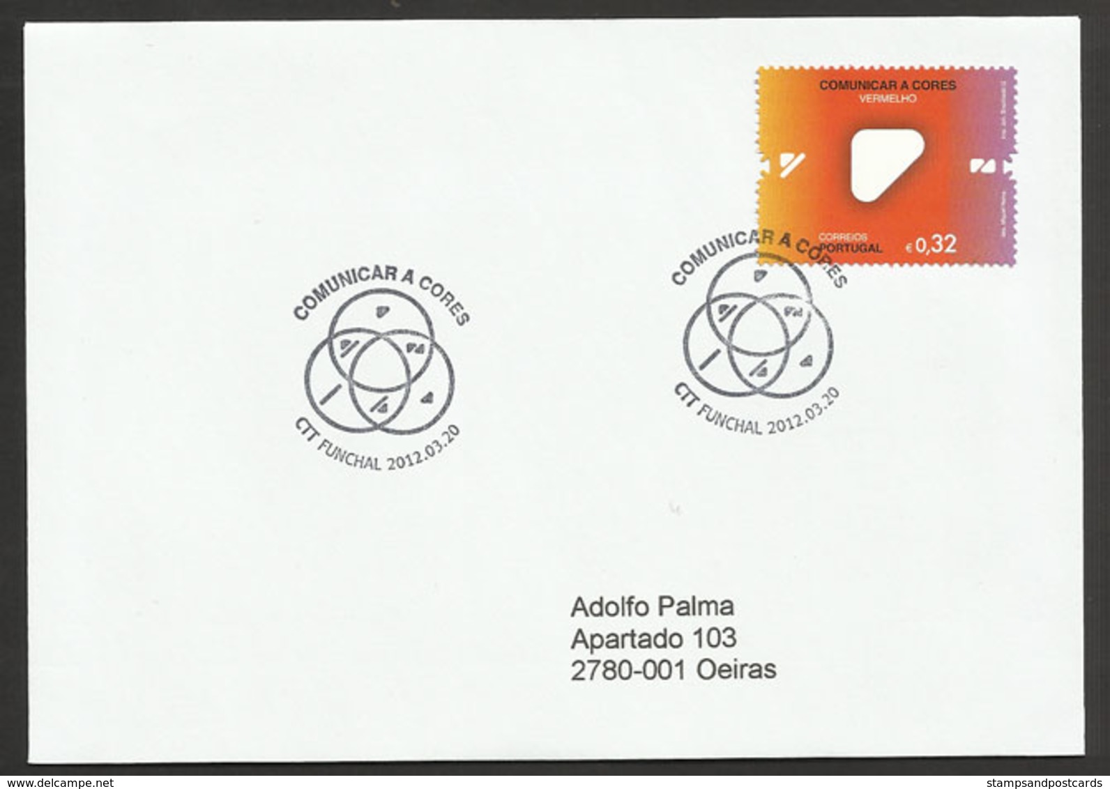 Portugal Système Identification Couleurs Pour Daltoniens FDC Madère 2012 Color-blind Identification System Madeira - FDC