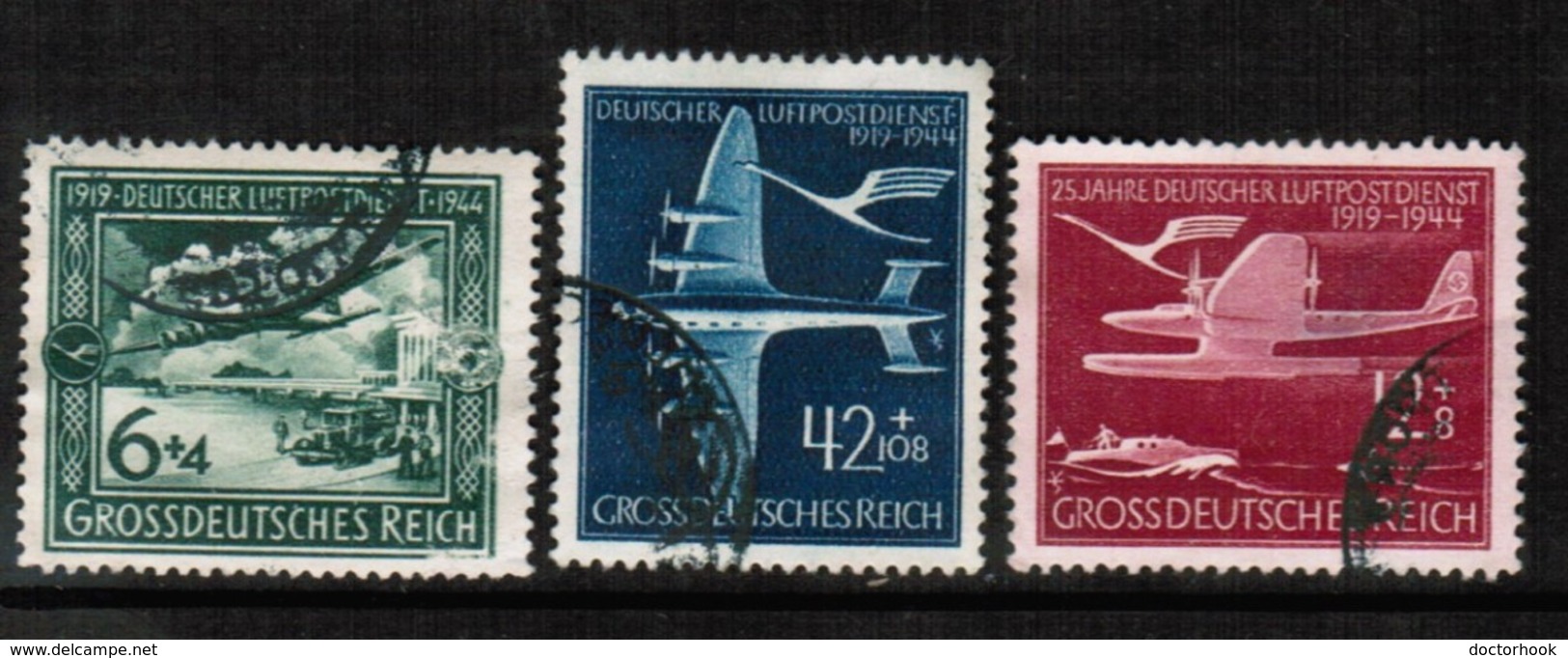 GERMANY  Scott # B 252 A-C VF USED (Stamp Scan # 470) - Used Stamps