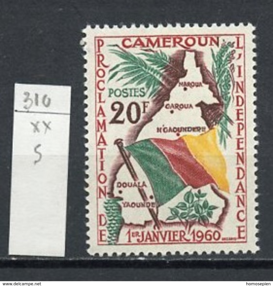 Cameroun - Kamerun - Cameroon 1960 Y&T N°310 - Michel N°322 *** - 20f Drapeau Du Cameroun - Cameroun (1960-...)