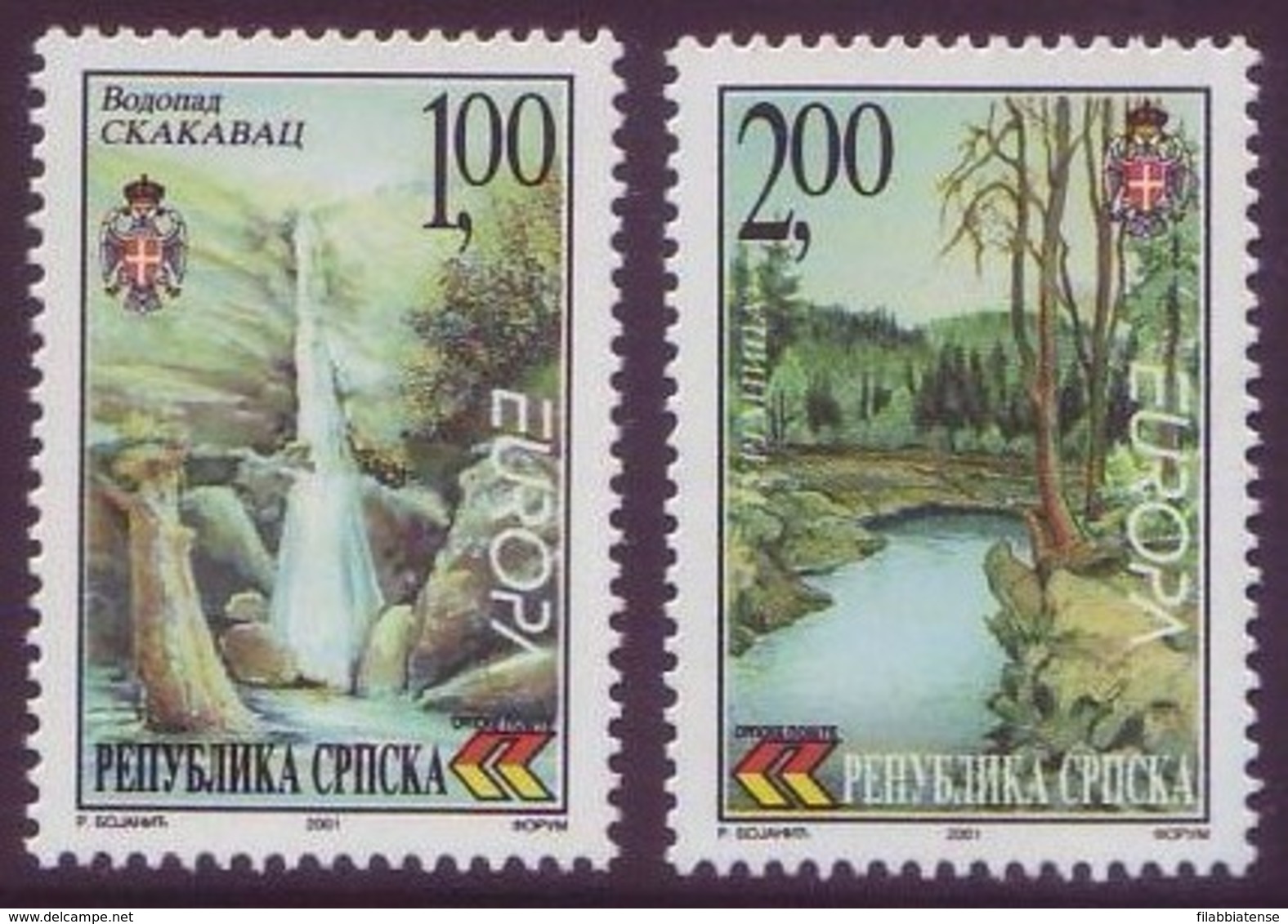 2001 - Bosnia Serba 200a/01a Europa ---- - Bosnia And Herzegovina