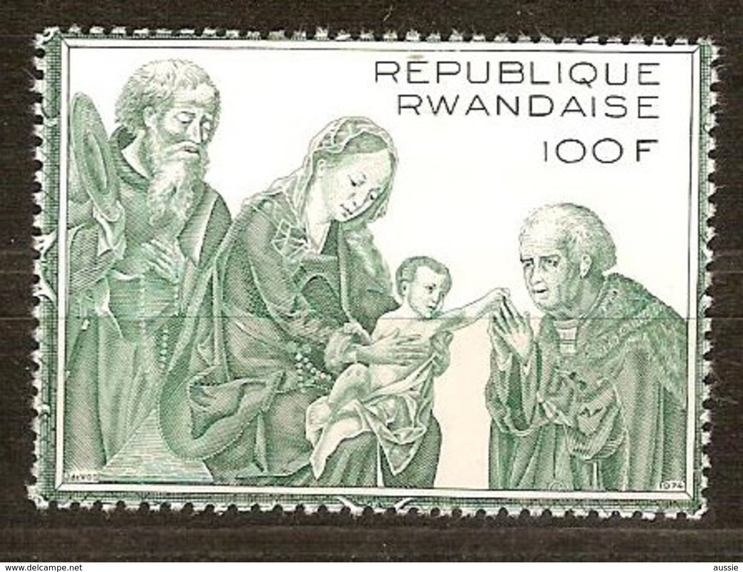 Rwanda Ruanda 1974 OCBn° 608A *** MNH Cote 17,00 Euro Noël Kerstmis Christmas Joos Van Cleve - Neufs