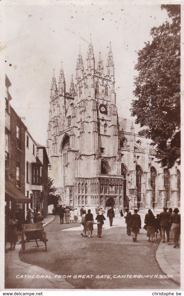 Cathedral From Great Gate, Canterburry (pk56723) - Canterbury