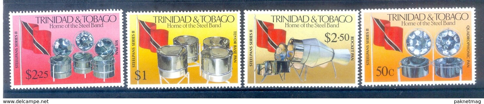 M164- Trinidad & Tobago 1994 Flag & Aluminum Manufacturing. Steel Drums Music. - Trinidad & Tobago (1962-...)
