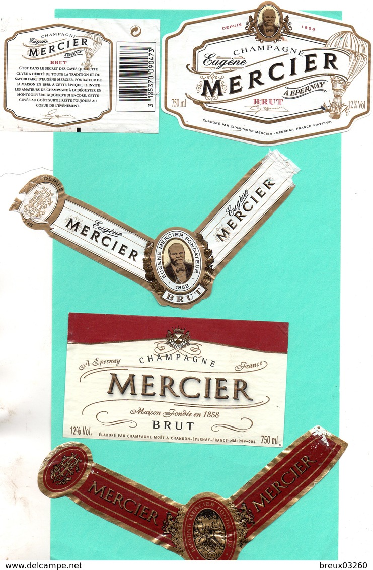 2 Etiquettes- Champagne- "  MERCIER   "-- - Champagne