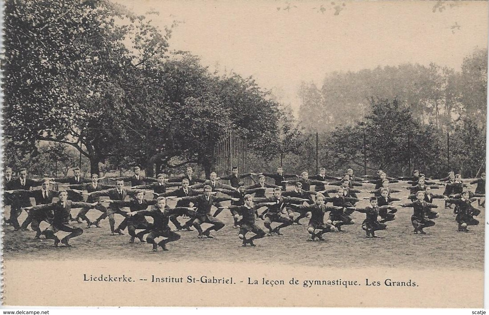 Liedekerke   -   Institut St-Gabriel.   -   La Leçon De Gymnastique.   Les Grands, - Liedekerke