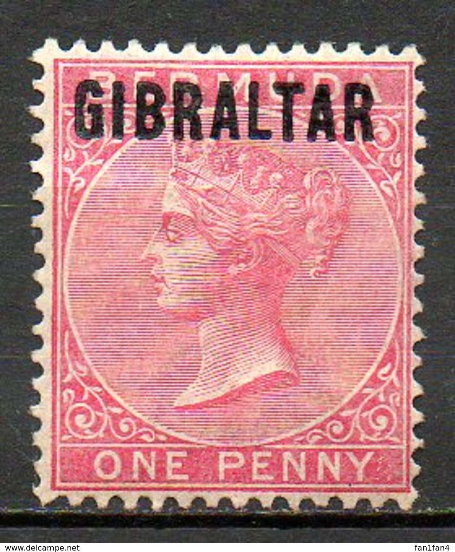 GIBRALTAR - (Colonie Britannique) - 1886 - N° 2 - 1 P. Rouge Carminé - (Effigie De Victoria) - Gibilterra