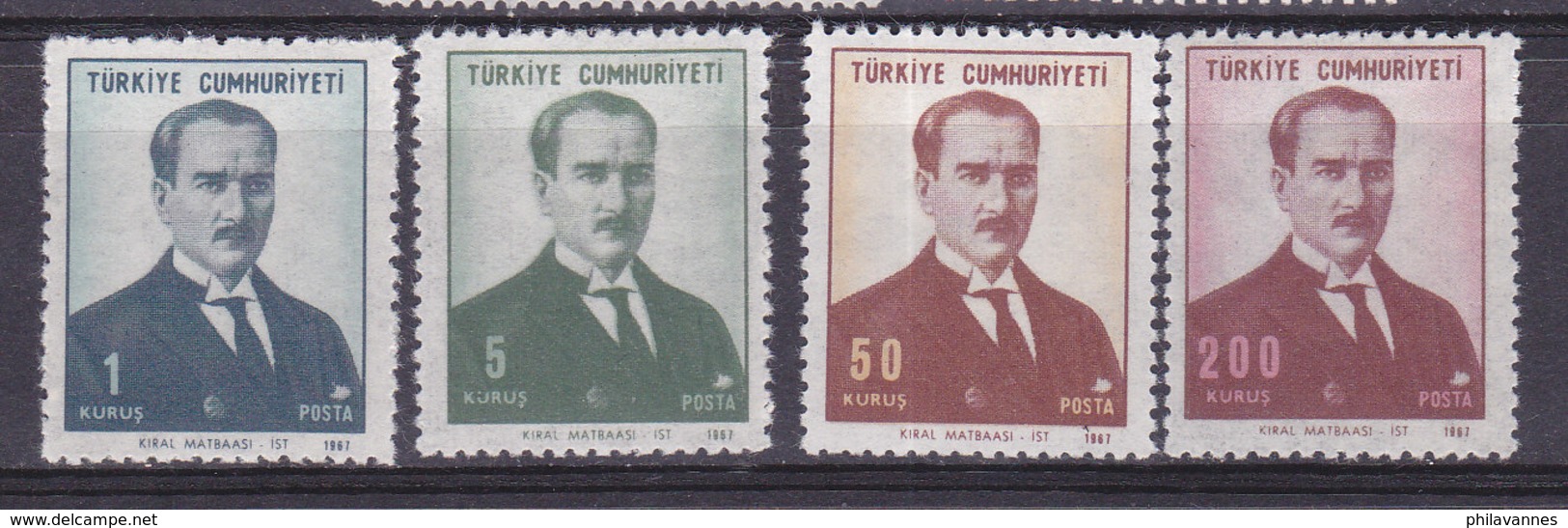 Turquie, N°1859/1862,  Neuf**, 1968, Cote 11€ (W1903/T022) - Ungebraucht