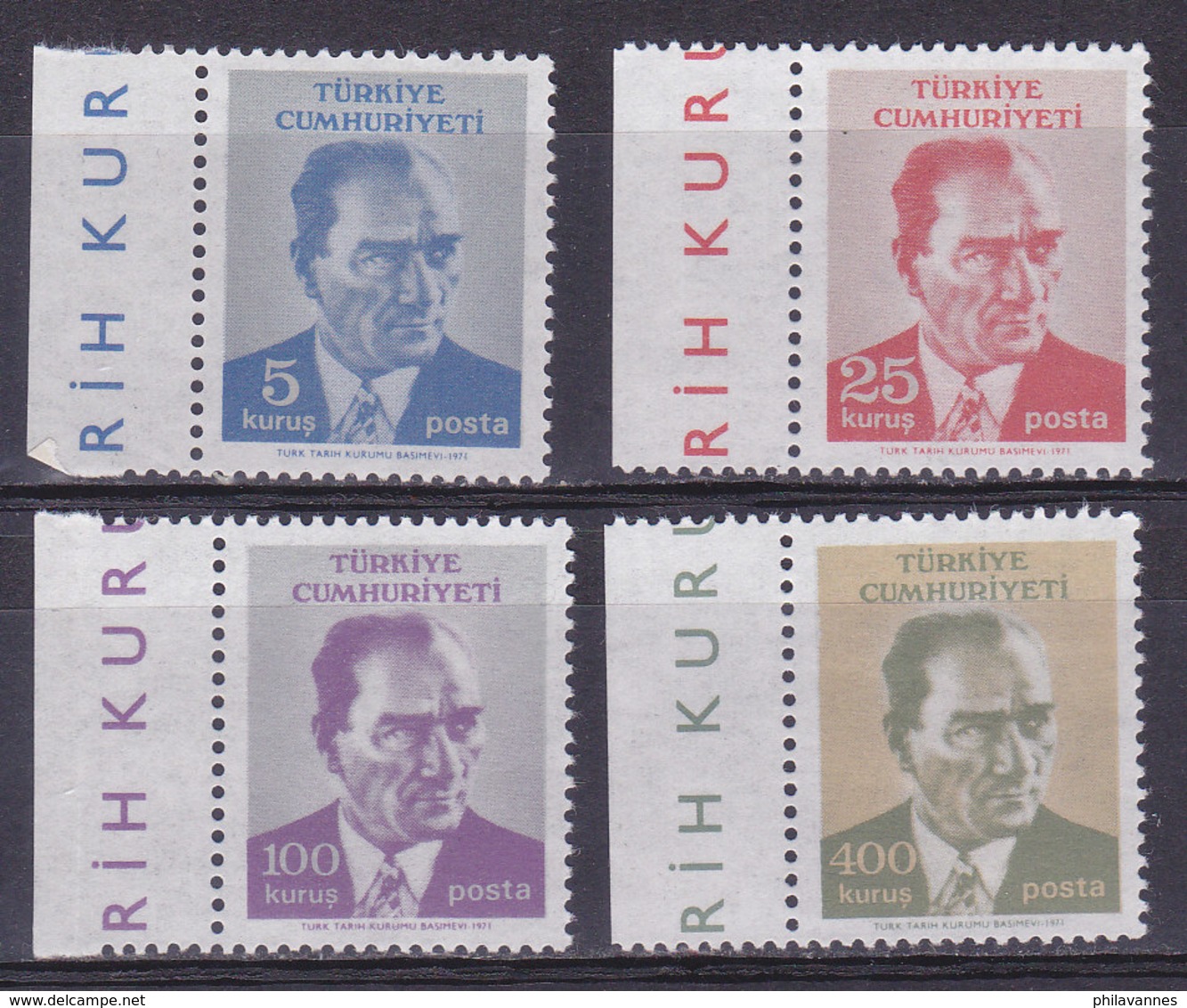 Turquie, N°1994/1997,  Neuf**, 1971, Cote 8.5€ (W1903/T023) - Ungebraucht