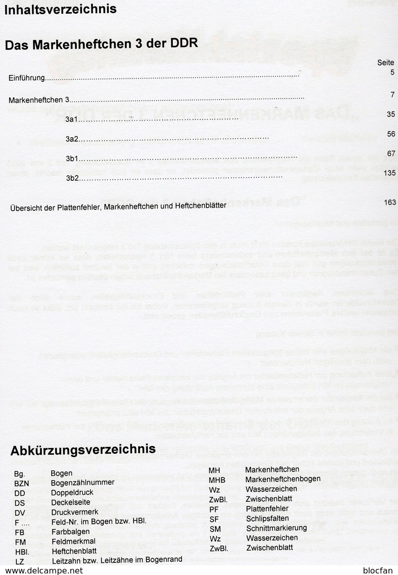 DDR 2019 Teil 4 Katalog MH Nr.3 RICHTER Neu 25€ Markenheft Booklet #3 Carnets+se-tenants Error Special Catalogue Germany - Markenheftchen