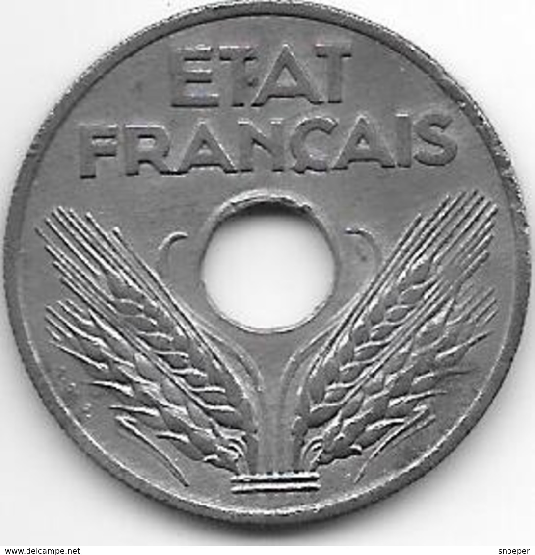 France 20 Centimes  1942  Km  900.1   Xf+  !!! - Autres & Non Classés