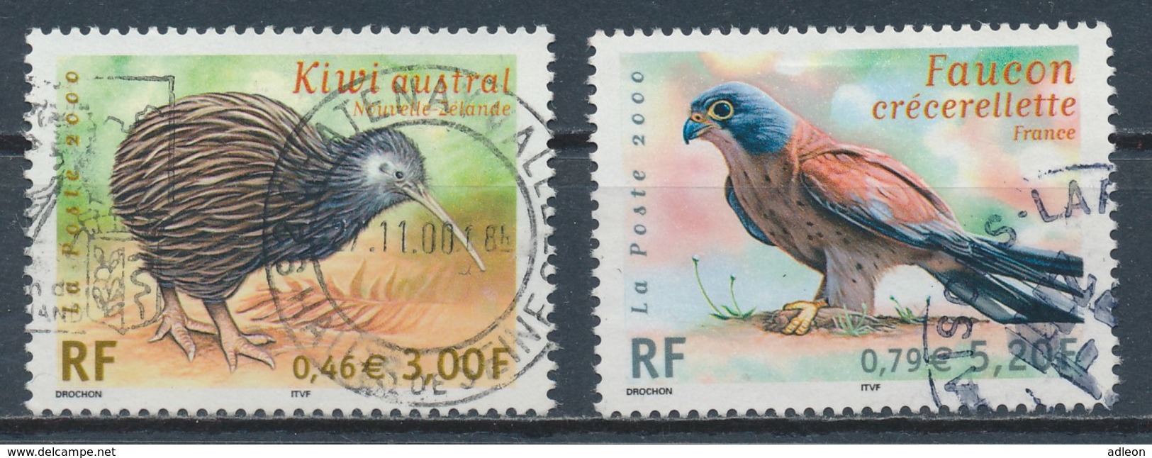 France - Oiseaux Menacés YT 3360-3361 Obl - Usati