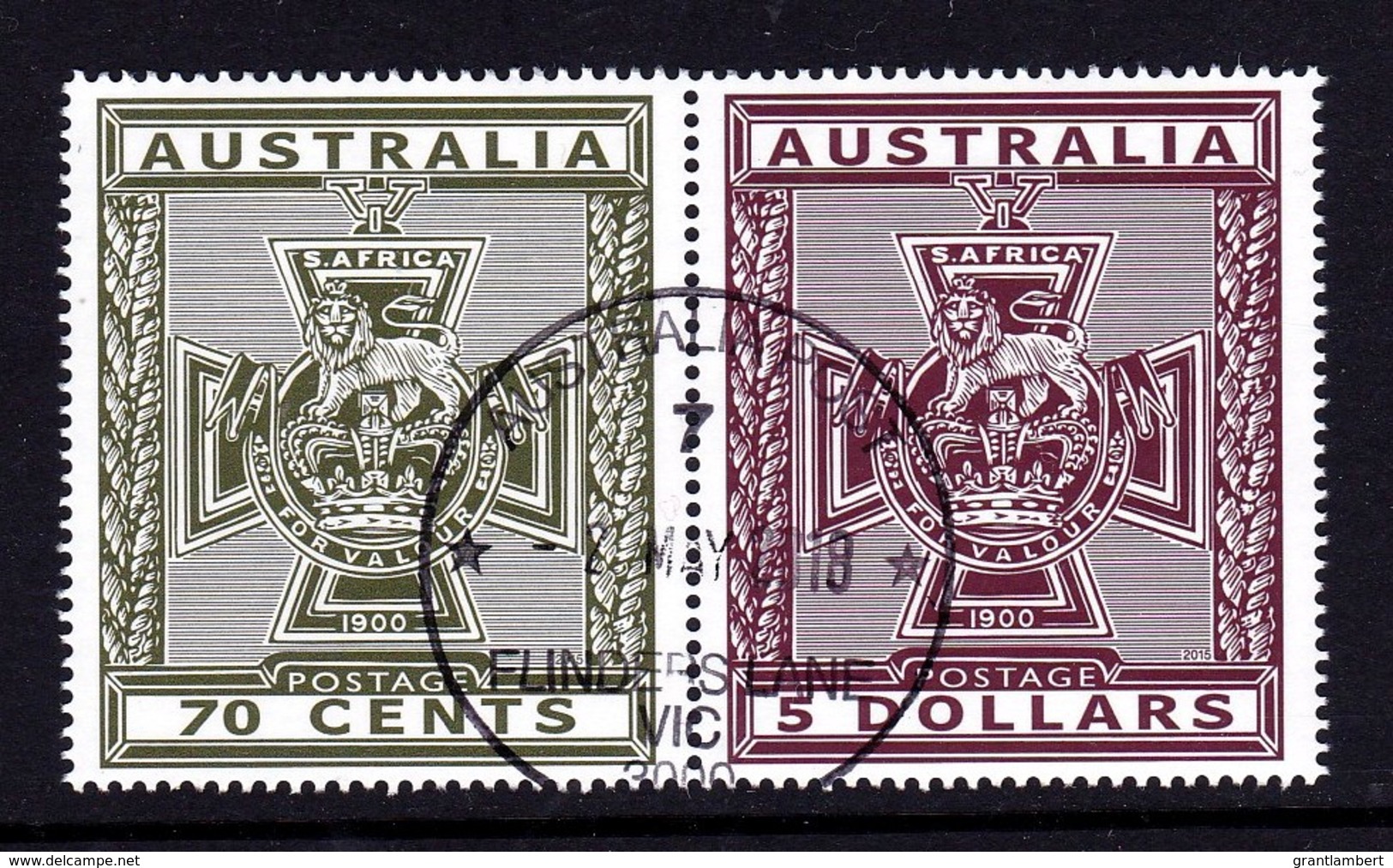 Australia 2015 Victoria Cross Set Of 2 CTO - Oblitérés