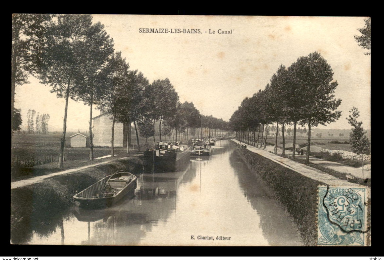 51 - SERMAIZE-LES-BAINS - LE CANAL - PENICHES - Sermaize-les-Bains