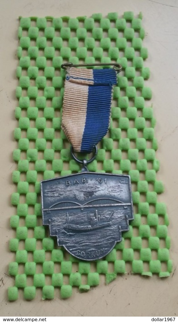 Medaille / Medal - Medaille - B.A.B Gorkum 1961 , Scheepvaart. - The Netherlands - Andere & Zonder Classificatie