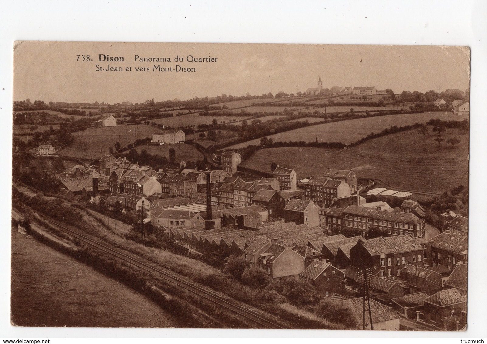 13 - DISON - Panorama Du Quartier St Jean Et Vers Mont-Dison - Dison