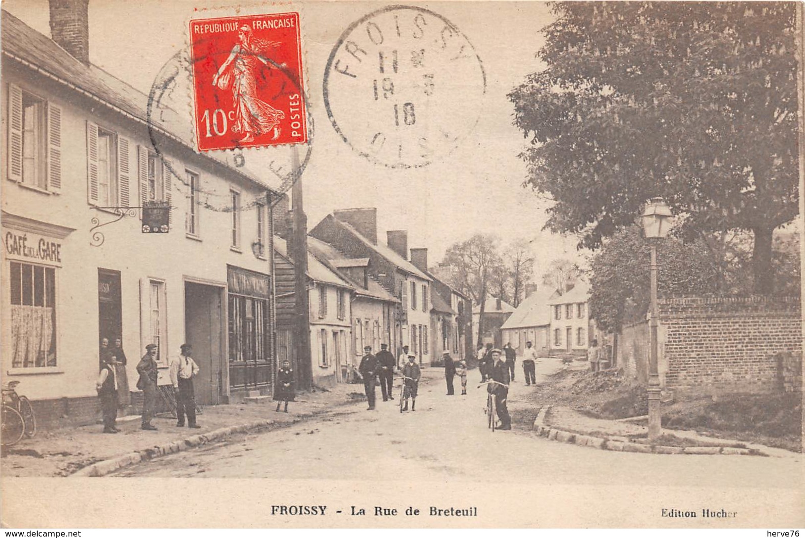 FROISSY - Rue De Breteuil - Café De La Gare - Froissy