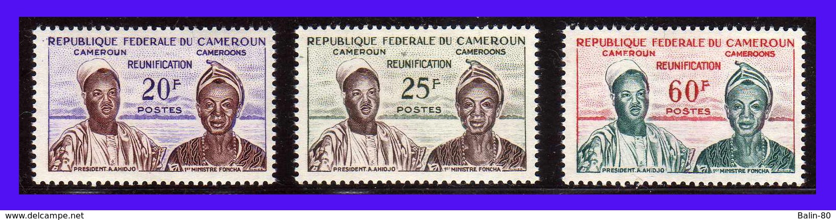 1962 - Camerun - Sc. 352 - 354 - MNH - Valor De Catalogo 70 € - Lujo - CA- 028 - Camerun (1960-...)