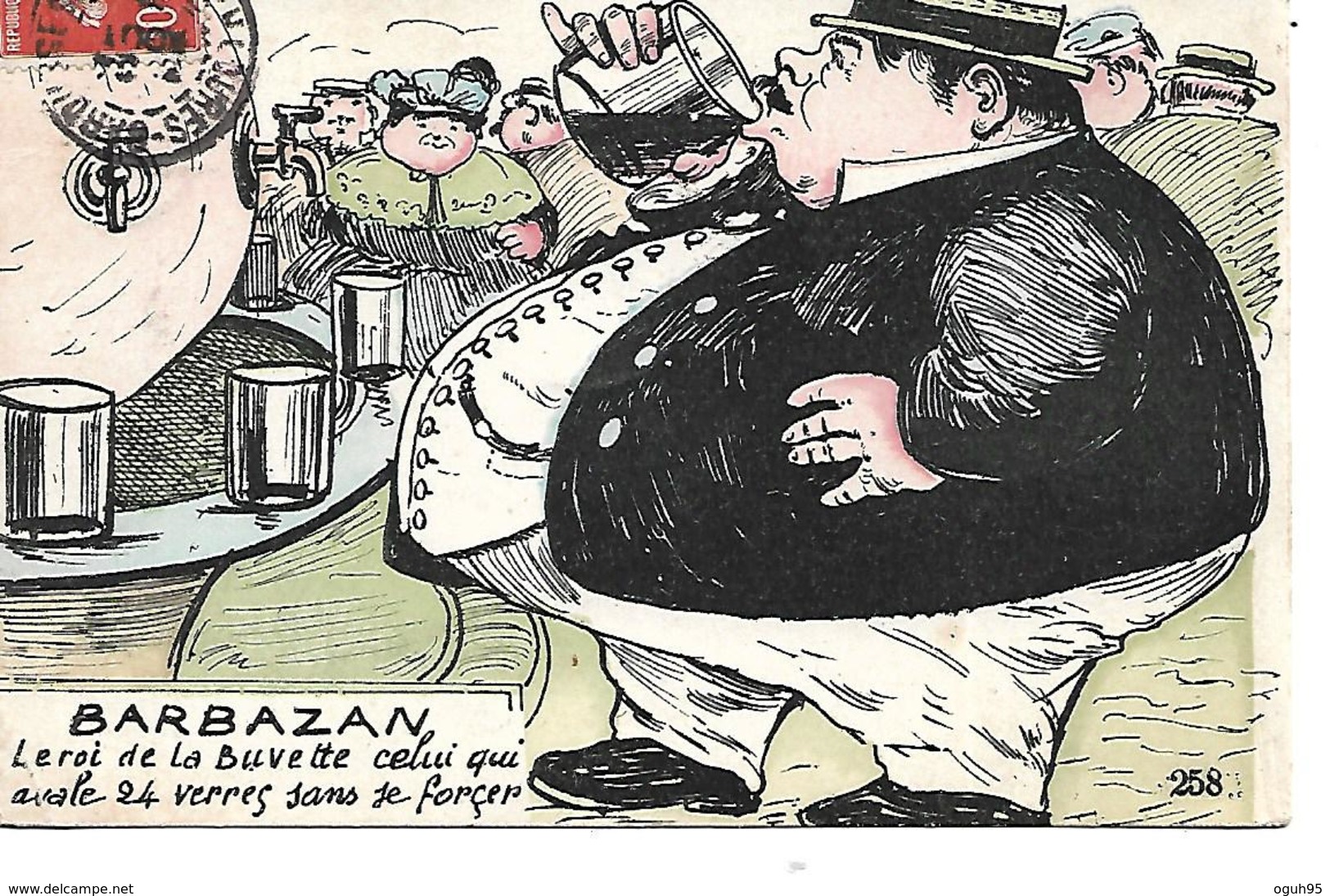 31 - BARBAZAN - Le Roi De La Buvette (Dessin Humoristique - 1908) - Barbazan