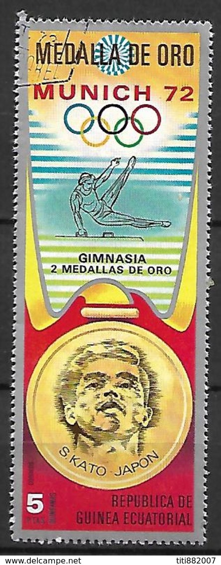 GUINEE - EQUATORIALE    - 1972.  JO  De  Munich.  Gymnastique / Arçon / S. Kato - Japon. Oblitéré. - Guinée Equatoriale