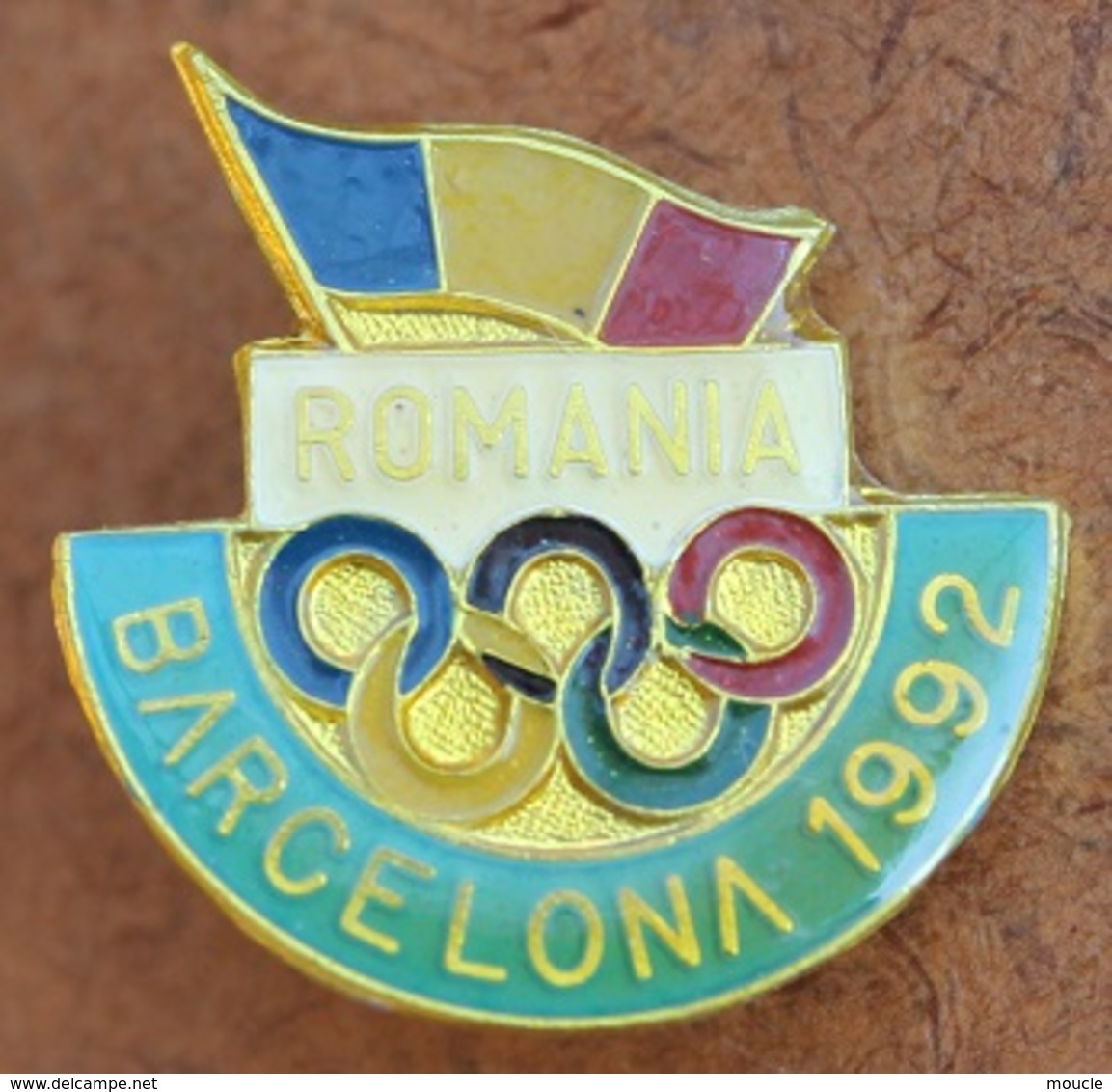 ATTENTION C'EST UNE BROCHE - SPINDEL - BROOCH -  JEUX OLYMPIQUES BARCELONA 92 - ROMANIA OLYMPIC TEAM - ROUMANIE - Juegos Olímpicos