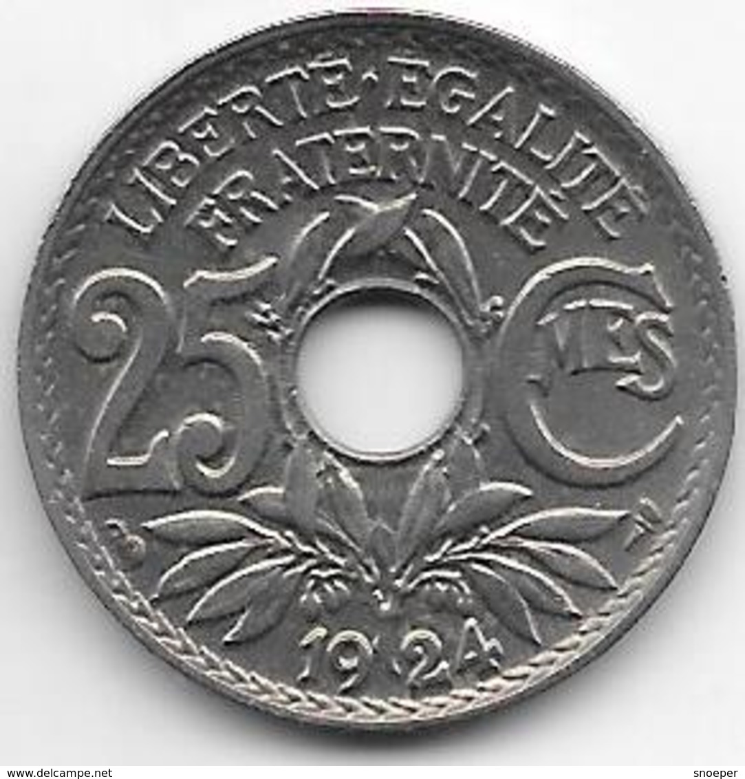 France 25 Centimes  1924  Km  867a   Xf - Autres & Non Classés