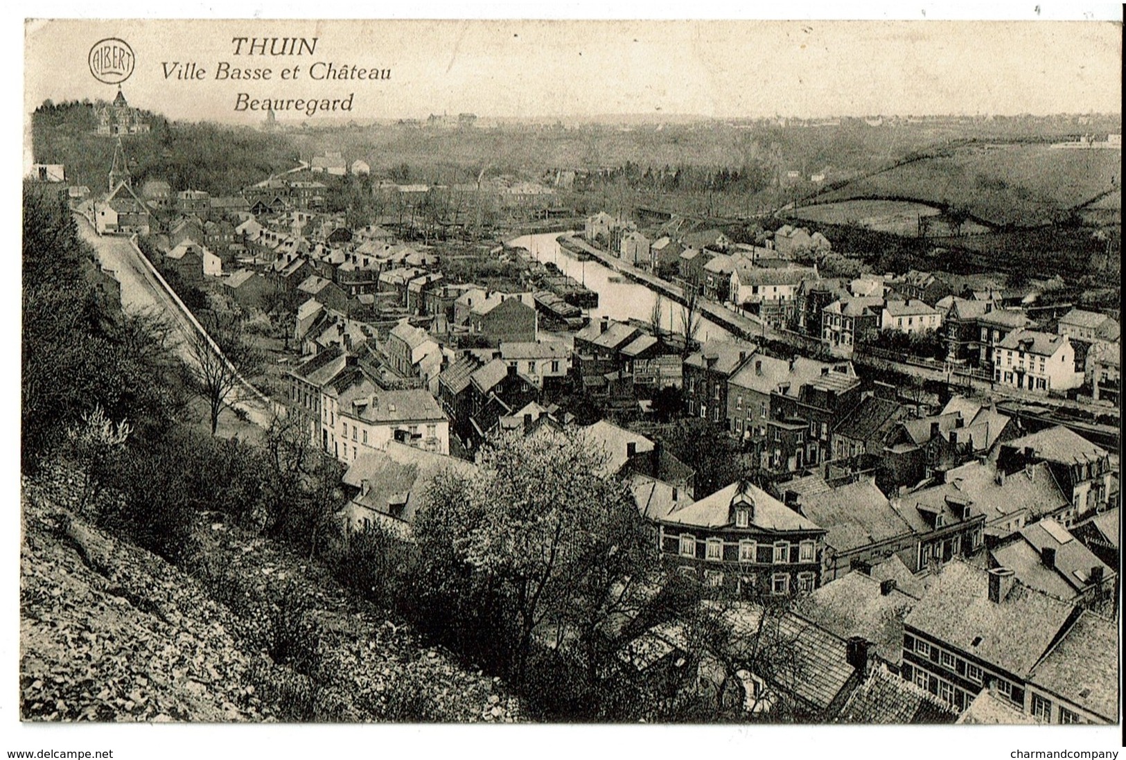 Thuin - Ville Basse Et Château Beauregard - 1924 - Edit. L. Willame, Mons - 2 Scans - Thuin