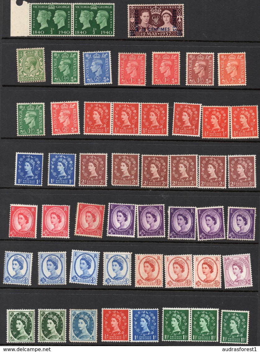 GB UK MNH LARGE Stamp Collection - La Plupart Sont Neufs Sans Charnieres - GRANDE BRETAGNE, BRITISH HOARD Of Mnh Stamps - Collections